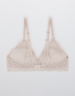 Aerie Real Power Wireless Push Up Be Free Lace Bra