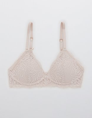 Aerie Real Power Wireless Push Up Be Free Lace Bra