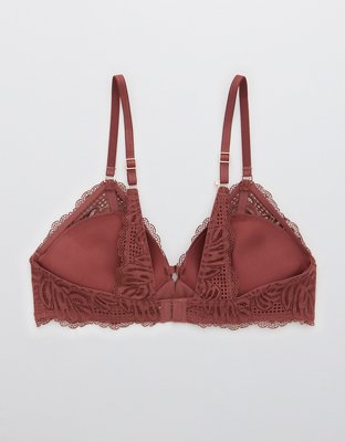 Aerie Real Power Wireless Push Up Be Free Lace Bra