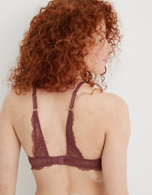 Aerie Real Power Wireless Push Up Be Free Lace Bra