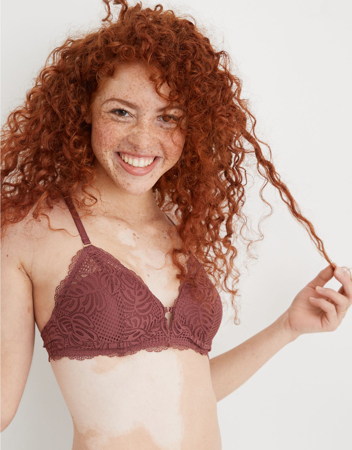 Aerie Real Power Wireless Push Up Be Free Lace Bra