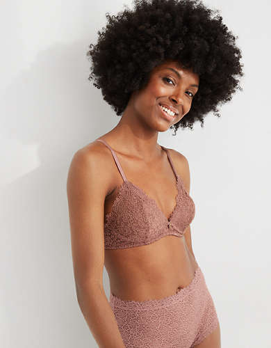 aerie aerie Real Happy Wireless Push Up Retro Lace BraReal Happy Wireless  Push Up Retro Lace Bra 44.95