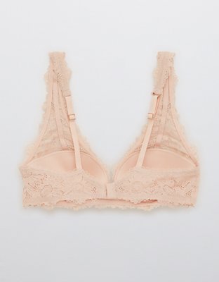Aerie Real Power Wireless Push Up Sunflower Lace Bra