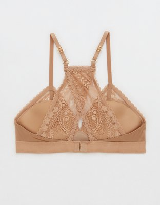 Aerie Real Power Wireless Push Up Paisley Lace Bra