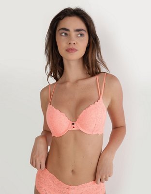 Show Off Rosey Lace Demi Push Up Bra