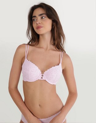 Show Off Rosey Lace Demi Push Up Bra