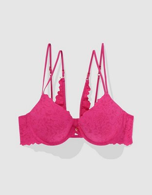 Show Off Rosey Lace Demi Push Up Bra