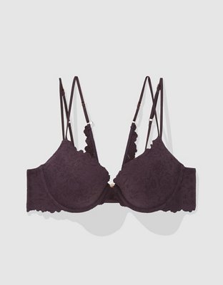 Show Off Rosey Lace Demi Push Up Bra