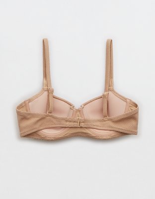 Aerie Top de bikini ligeramente relleno con aro de piqué con brillo