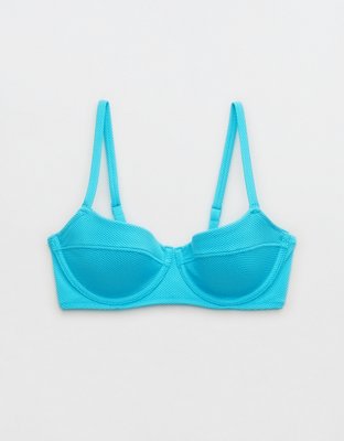 Aerie Shine Pique Lightly Lined Underwire Bikini Top