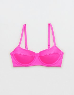 Aerie Shine Pique Lightly Lined Underwire Bikini Top