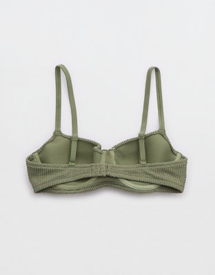 Aerie Crinkle Lightly Lined Underwire Bikini Top