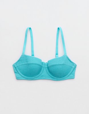 Aerie Crinkle Lightly Lined Underwire Bikini Top