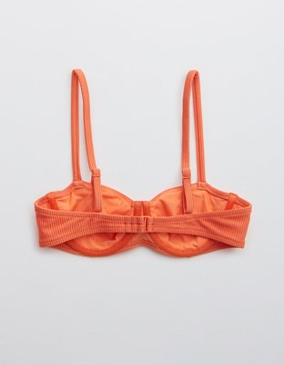 Верх бикини Shine, мягкая чашка, на косточках, в рубчик — Aerie — фото 4