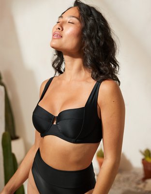 Bigger Bra Size Underwire Bikini Top. High waist strappy bikini bottom –  Mirasol Swimwear