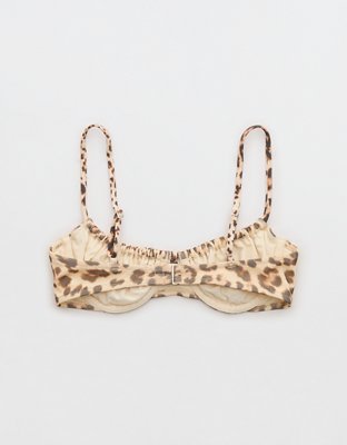 Aerie Bikini Top de Malla con Aro y sin Relleno