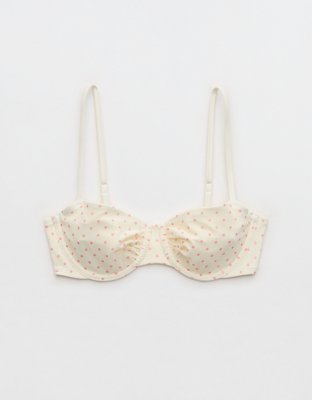 Aerie Mesh Ruched Unlined Underwire Bikini Top