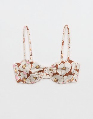 Aerie Ruched Unlined Underwire Bikini Top
