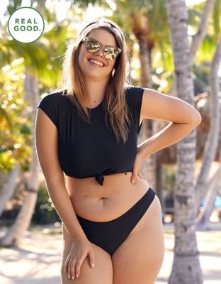 crop swim top