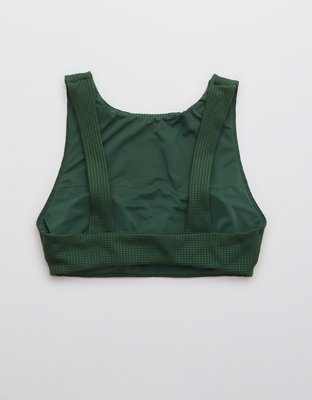 Aerie Waffle Boat Neck Crop Bikini Top