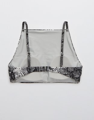 Aerie Snake High Neck Crop Bikini Top