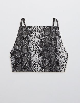 Aerie Snake High Neck Crop Bikini Top