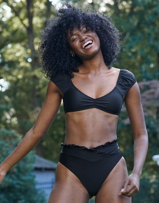 Aerie Puff Sleeve Bikini Top