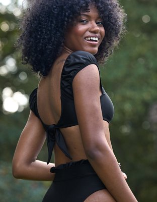 Aerie Puff Sleeve Bikini Top