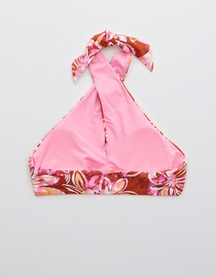 Aerie Crossover Keyhole Halter Bikini Top