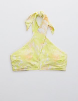 Aerie Crossover Keyhole Halter Bikini Top