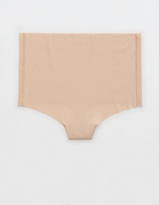 Aerie Smoothez No Show Xtra High Rise Thong Underwear In Sands