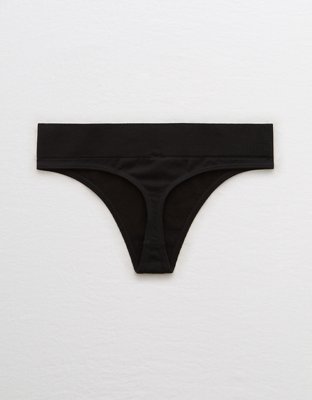 black seamless underwear