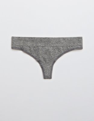 Aerie Ribbed Seamless Thong Underwear