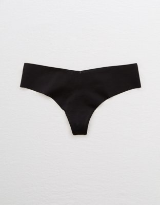 Aerie Leopard No Show Thong Underwear