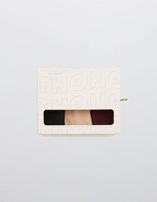 Aerie No Show Thong Underwear 3-Pack