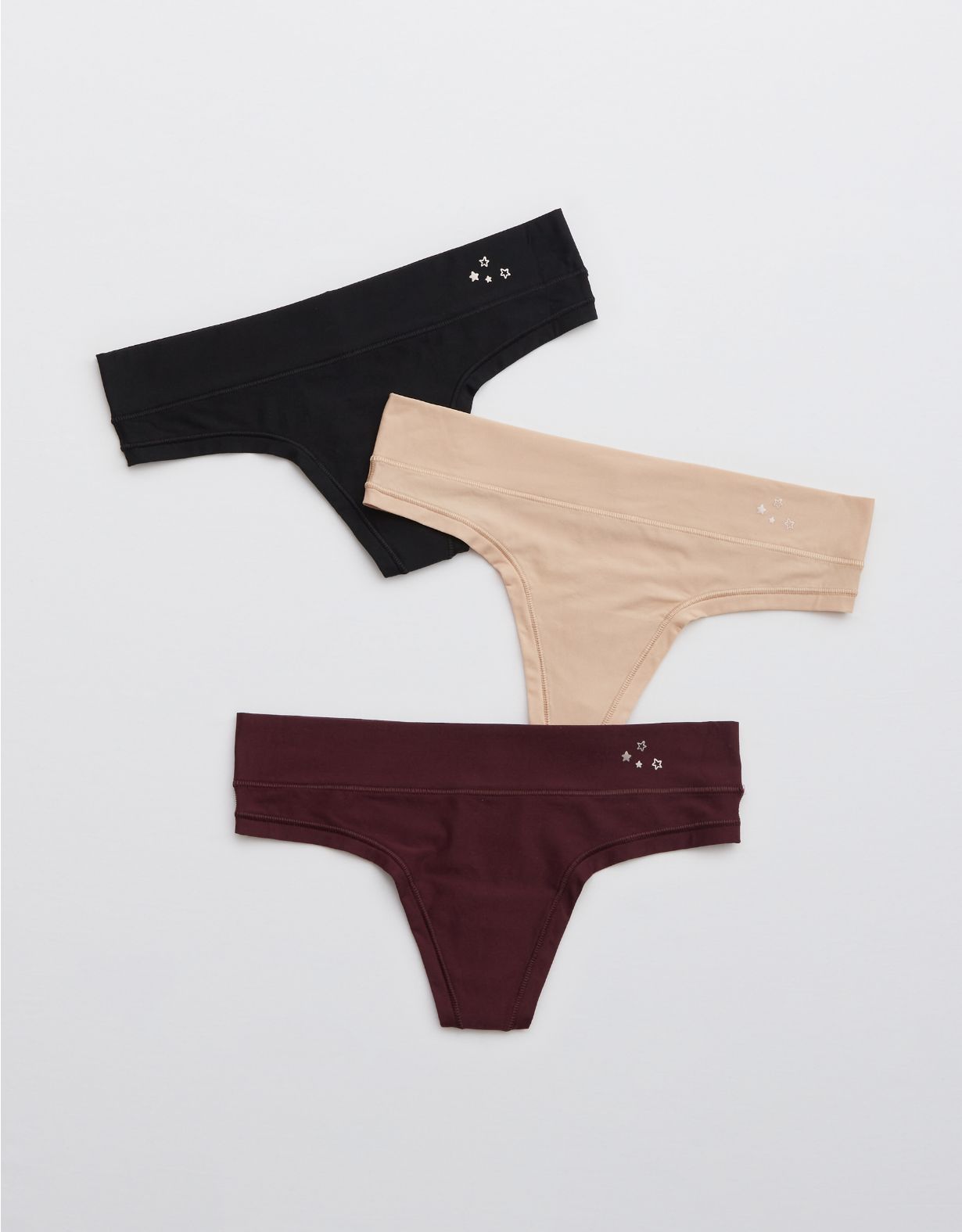 Aerie Real Me Thong Underwear 3-Pack