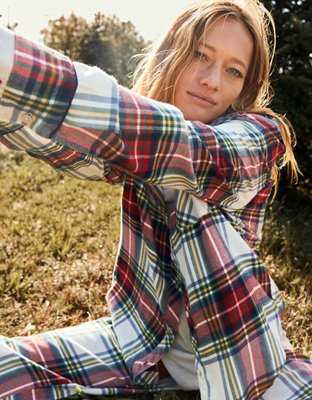 Aerie Flannel Pajama Shirt