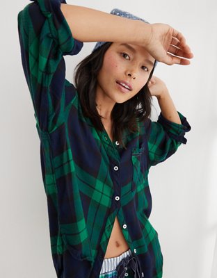 Aerie Flannel Pajama Shirt