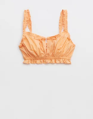 Aerie Poplin Pajama Cropped Top