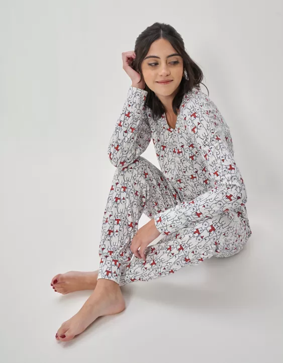 Aerie Long Sleeve Pajama Top