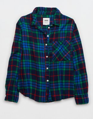 Aerie Flannel Pajama Shirt