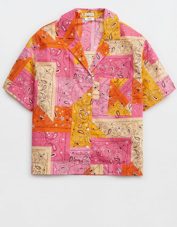 Aerie Camisa de pijama de popelina