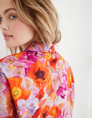 Aerie Poplin Pajama Shirt