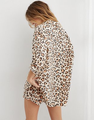 Aerie Seersucker PJ-To-Party Shirt