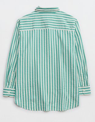 Aerie Seersucker PJ-To-Party Shirt