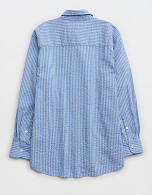 Aerie Seersucker PJ-To-Party Shirt