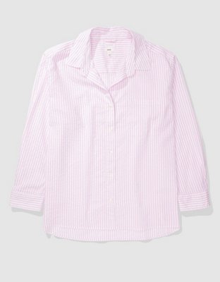 Aerie Seersucker PJ-To-Party Shirt
