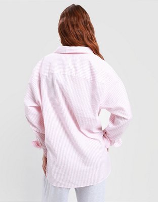 Aerie Seersucker PJ-To-Party Shirt