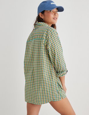 Aerie Seersucker PJ-To-Party Shirt