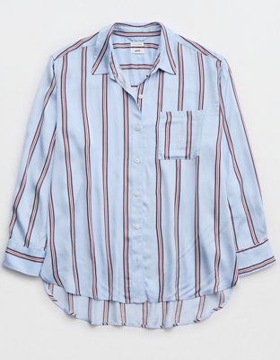 Aerie Satin PJ-To-Party Shirt